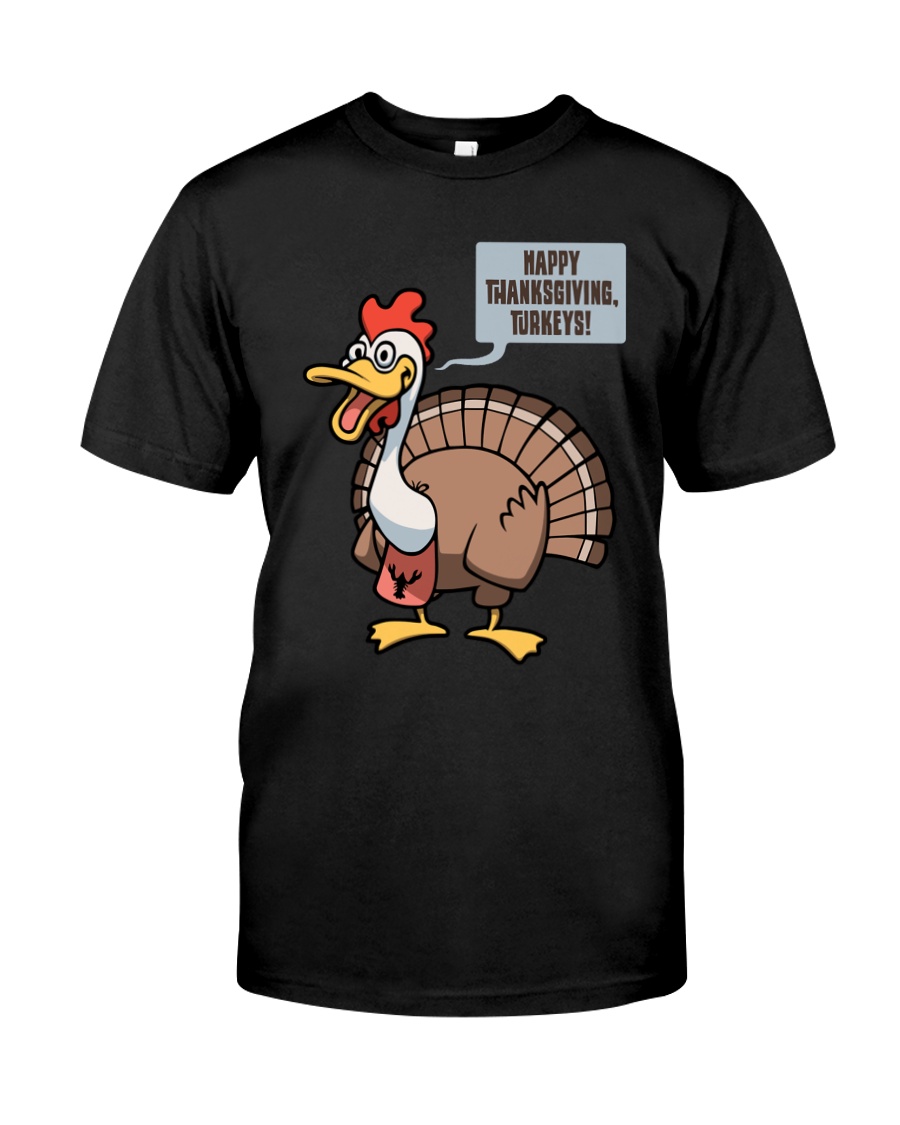 Thanksgiving Turkeys Dark TShirt Classic T-Shirt