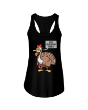 Thanksgiving Turkeys Dark TShirt Ladies Flowy Tank thumbnail