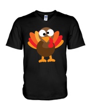 Funny Turkey Womens Dark TShirt V-Neck T-Shirt thumbnail
