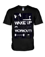 wake up V-Neck T-Shirt thumbnail