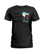 I Go Both Ways Wine Ladies T-Shirt thumbnail