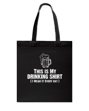 This Is My Drinking Shirt Dark Tote Bag thumbnail