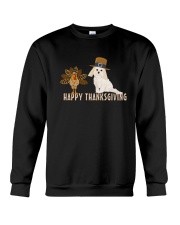 Cockapoo and Turkey Happy Thanksgiving Dark TShir Crewneck Sweatshirt thumbnail