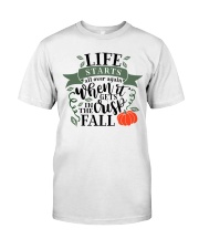 Elegant Thanksgiving typography Classic T-Shirt front