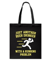 Beer Drinker Running Problem Tote Bag thumbnail