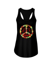 Thanksgiving Peace Sign Dark TShirt Ladies Flowy Tank thumbnail