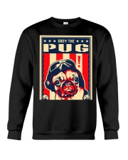 Pug USA Flying Ace Black Crewneck Sweatshirt thumbnail