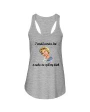 Exercise makes me spill my drink Ladies Flowy Tank thumbnail