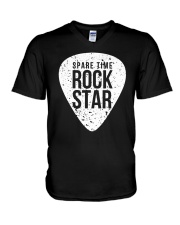 Guitar Spare time rock star V-Neck T-Shirt thumbnail