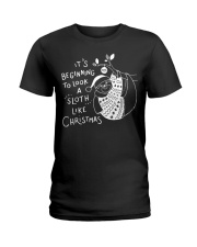 Its beginning to look a Sloth like christmas Ladies T-Shirt thumbnail