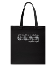Ben Franklin Beer Quote Tote Bag thumbnail