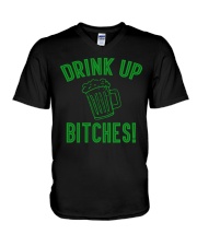 Drink Up Bitches Women's Dark V-Neck T-Shirt thumbnail