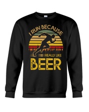 i run because i really like beer vintage 33805 2 Crewneck Sweatshirt thumbnail
