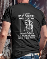 I know my wife but look at her again Classic T-Shirt lifestyle-mens-crewneck-back-2