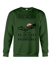 scuba diving woman spanish 02 59694 Crewneck Sweatshirt thumbnail