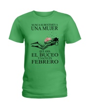 scuba diving woman spanish 02 59694 Ladies T-Shirt front