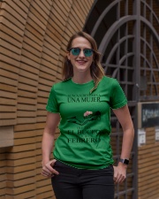 scuba diving woman spanish 02 59694 Ladies T-Shirt lifestyle-women-crewneck-front-2