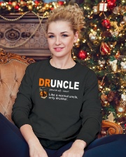 Druncle Crewneck Sweatshirt lifestyle-holiday-sweater-front-2