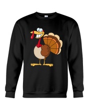 funny grinning happy turkey cartoon Dark TShirt Crewneck Sweatshirt thumbnail