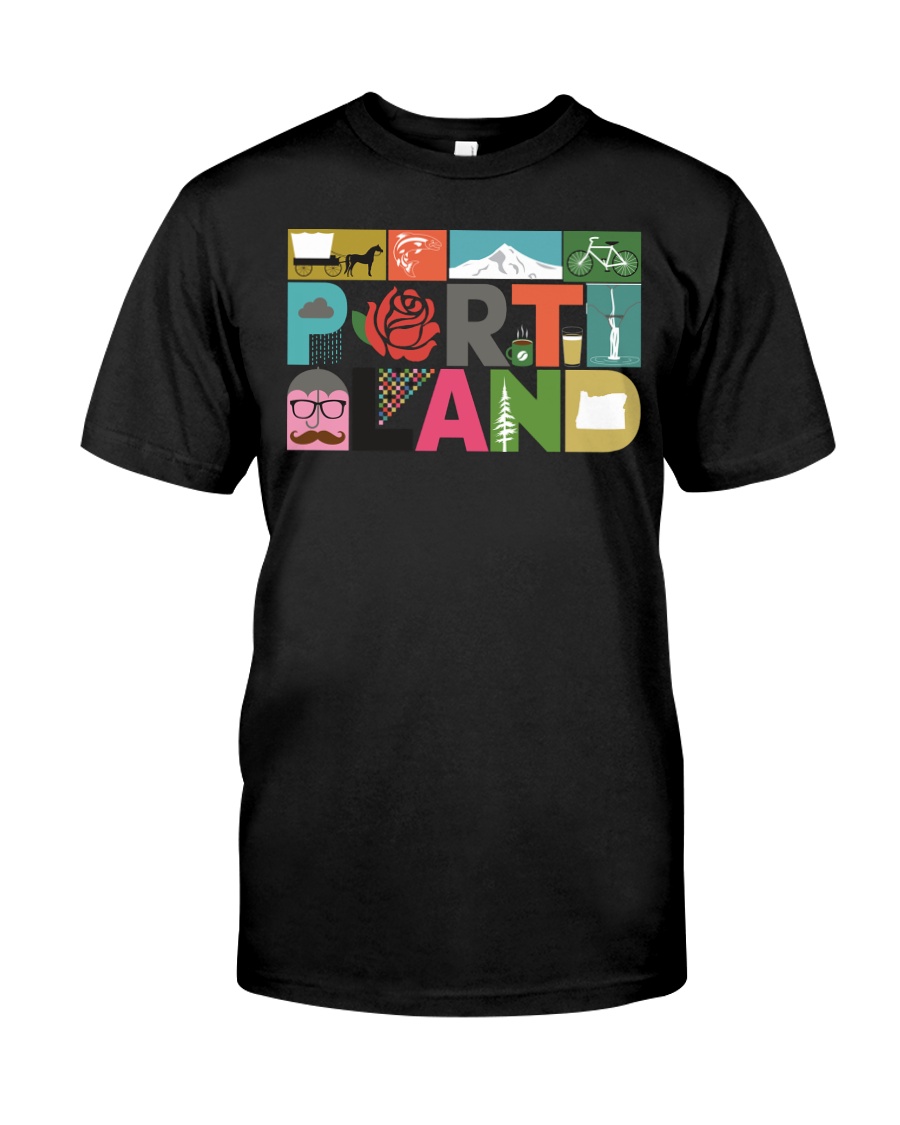 Unique Portland - Block by Block Classic T-Shirt