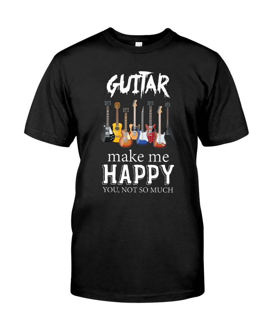 Guitar Makes me happy Classic T-Shirt