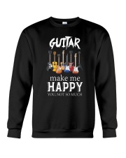 Guitar Makes me happy Crewneck Sweatshirt thumbnail