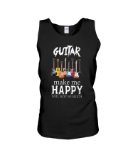 Guitar Makes me happy Unisex Tank thumbnail