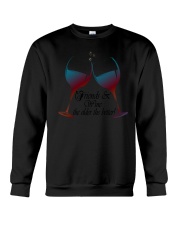 Friends and Wine the older the better Women's V-Ne Crewneck Sweatshirt thumbnail