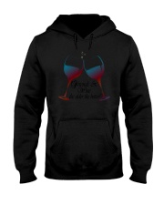 Friends and Wine the older the better Women's V-Ne Hooded Sweatshirt thumbnail