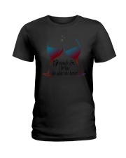 Friends and Wine the older the better Women's V-Ne Ladies T-Shirt thumbnail