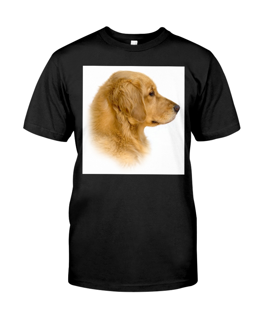 Golden Retriever Portrait Ash Grey Classic T-Shirt