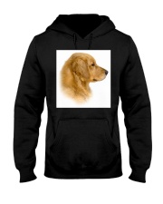Golden Retriever Portrait Ash Grey Hooded Sweatshirt thumbnail