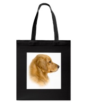 Golden Retriever Portrait Ash Grey Tote Bag thumbnail