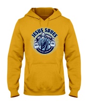 Buzzsaw 001 White Hooded Sweatshirt thumbnail