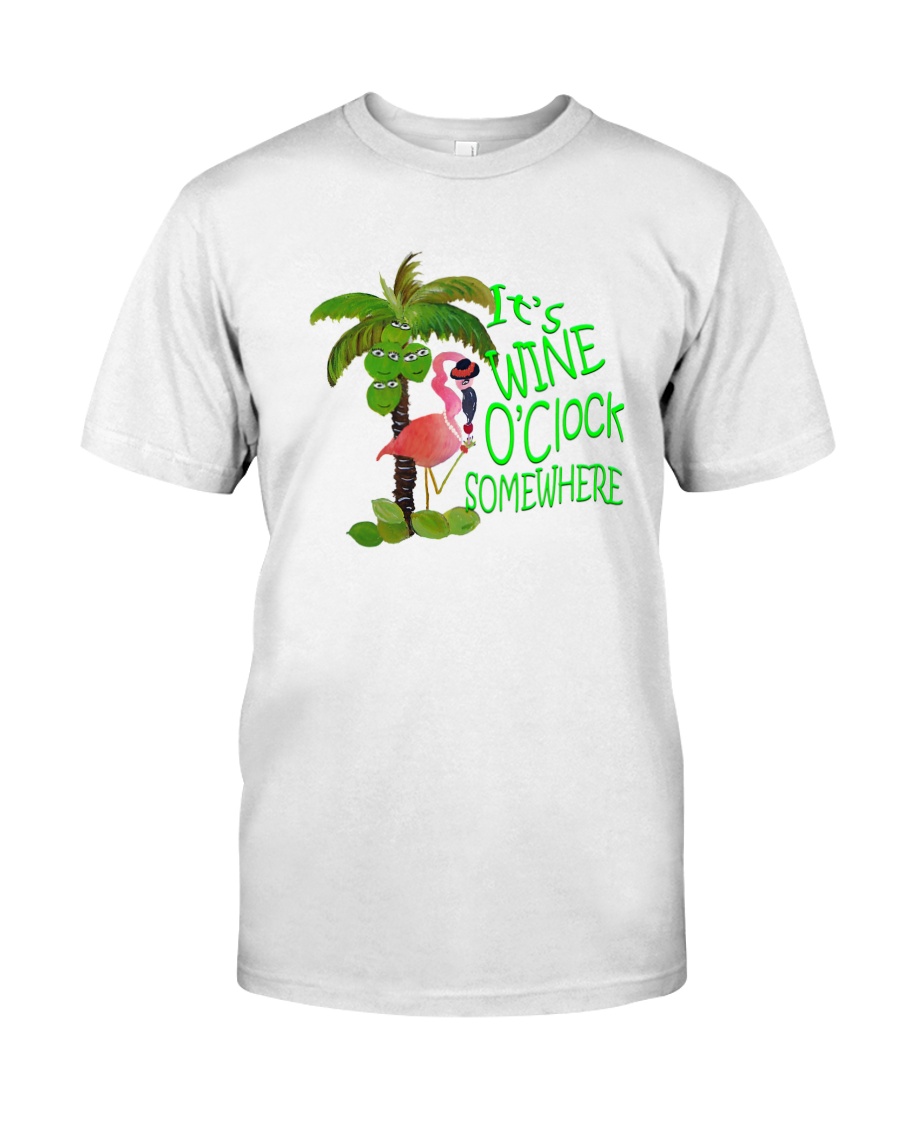 Its Wine OClock Somewhere Women's Dark Classic T-Shirt