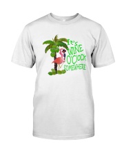 Its Wine OClock Somewhere Women's Dark Classic T-Shirt front