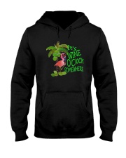 Its Wine OClock Somewhere Women's Dark Hooded Sweatshirt thumbnail