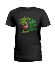 Its Wine OClock Somewhere Women's Dark Ladies T-Shirt thumbnail