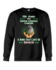 True Love Me And My Green Cheeked Conure Crewneck Sweatshirt thumbnail