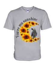 African Grey Parrot You Are My Sunshine V-Neck T-Shirt thumbnail