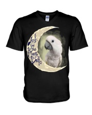 Umbrella Cockatoo I Love You To The Moon And Back V-Neck T-Shirt thumbnail
