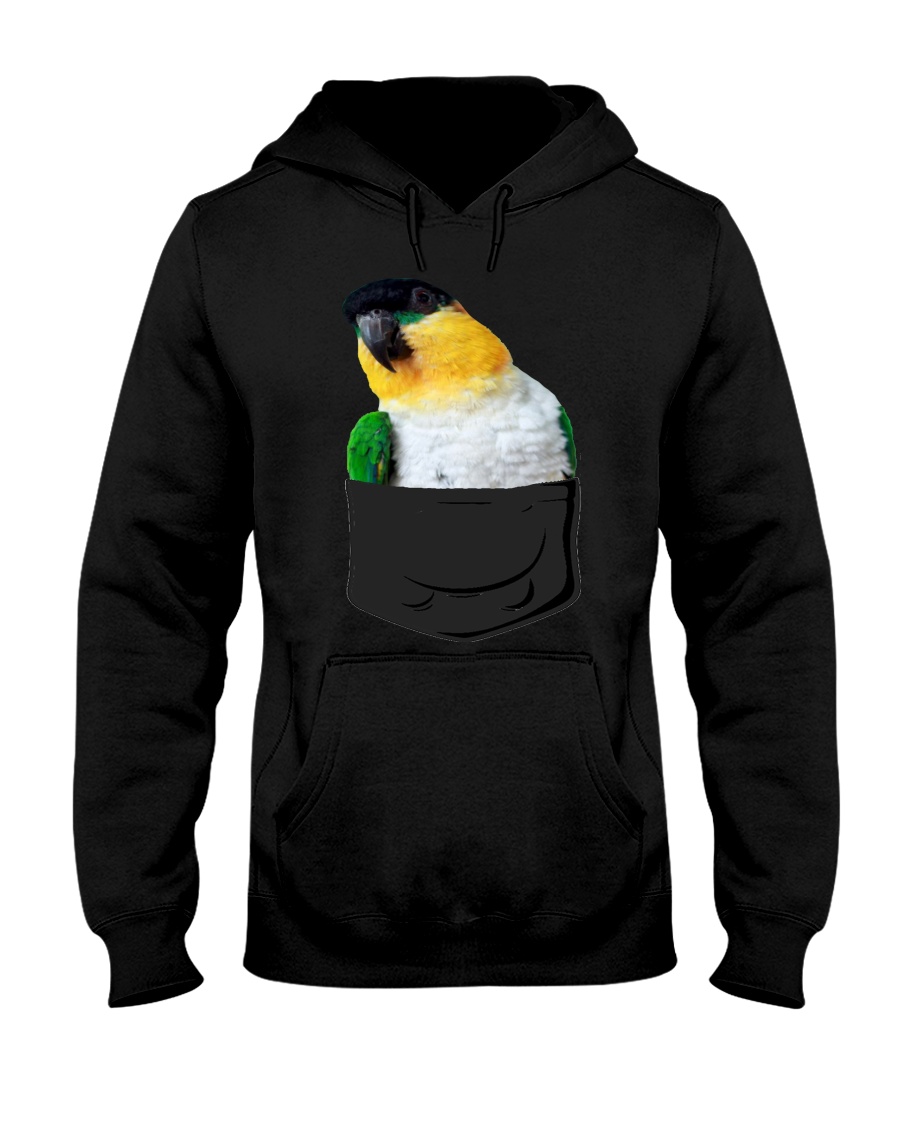 Black Headed Caique Hooded Sweatshirt