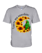 Green Eclectus You Are My Sunshine V-Neck T-Shirt thumbnail