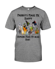 Parrots Make Me Happy Humans Make My Head Hurt Premium Fit Mens Tee thumbnail