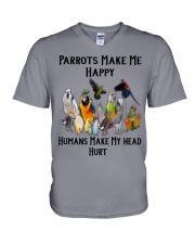 Parrots Make Me Happy Humans Make My Head Hurt V-Neck T-Shirt thumbnail