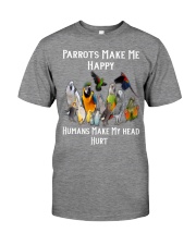 Parrots Make Me Happy Humans Make My Head Hurt Premium Fit Mens Tee thumbnail