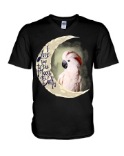 Moluccan Cockatoo I Love You To The Moon And Back V-Neck T-Shirt thumbnail