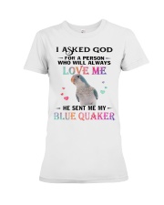 My Blue Quaker Loves Me Premium Fit Ladies Tee thumbnail