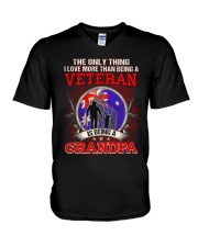 Australian Veteran Grandpa-The Only Thing V-Neck T-Shirt thumbnail