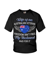 AU Veteran's Wife-Husband Paid Youth T-Shirt thumbnail